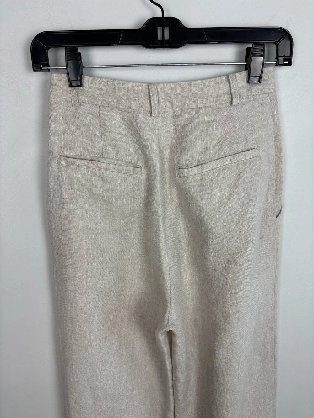 Reformation Mason Linen Pant in Oatmeal Size 0